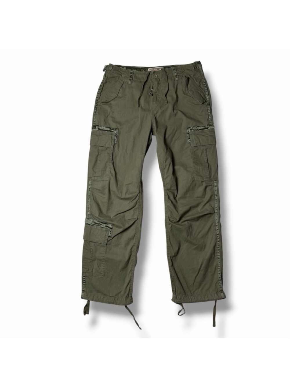 Vintage Abercrombie & Fitch Baggy Cargo Pants Womens Medium Paratrooper 90s Y2K